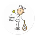 Stick Figure Number One Tennis Player Stickers by stickpeople Stick Figure Number One Tennis Player Stickers