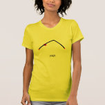 Stick figure of downward dog pose with yoga text. tshirts