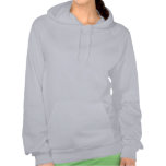 Stick figure of downward dog pose with yoga text. hooded pullover