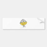 STICK FIGURE OPEN HEAD BUMPER STICKER