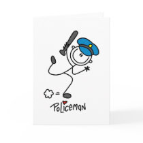 Stick Figure Police Officer Cards