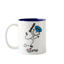 Stick Figure Police Officer Mug by stick_figures Stick Figure Police Officer Mug