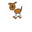 Stick Figure Puppy Dog Shirt