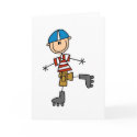 Stick Figure Roller Skating cards