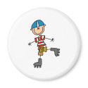 Stick Figure Roller Skating magnets by stick_figures Stick Figure Roller Skating magnets