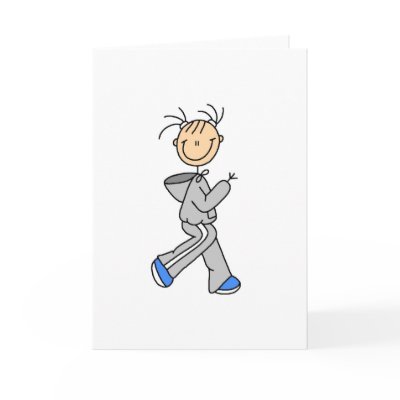 Stick Figure Running Card by stick_figures
