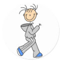 Stick Figure Running Sticker by stick_figures Stick Figure Running Sticker