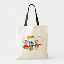 Stick Figure Sack Race Bag