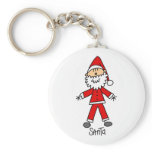 Stick Figure Santa Claus Tshirts and Gifts keychains