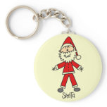 Stick Figure Santa Tshirts and Gifts keychains