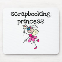 Stick Figure Scrapbook Princess mousepads by scrapbooking Stick Figure Scrapbook Princess mousepads
