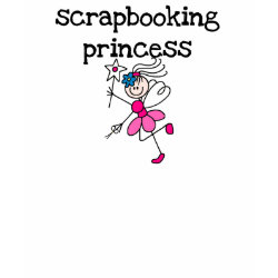 Stick Figure Scrapbook Princess shirt
