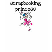 Stick Figure Scrapbook Princess t-shirts