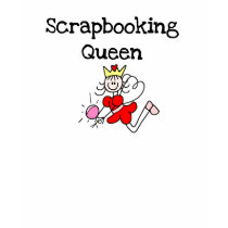 Stick Figure Scrapbook Queen t-shirts