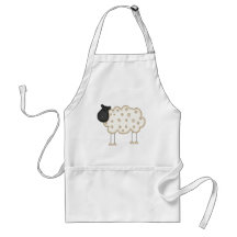 Stick Figure Sheep tshirts and Gifts Apron