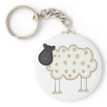 Stick Figure Sheep tshirts and Gifts Key Chains
