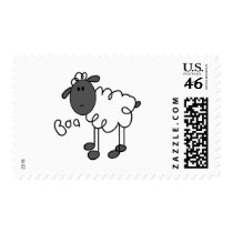 Stick Figure Sheep Tshirts and Gifts Stamp