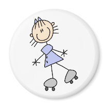 Stick Figure Skating Magnet by stick_figures Stick Figure Skating Magnet