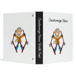 Stick Figure Skier T-shirts and Gifts binders