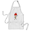 Stick Figure Sky Diver Aprons