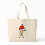 Stick Figure Sky Diver Tshirts and Gifts Canvas Bags
