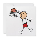 Stick Figure Slam Dunk T-shirts and Gifts Custom Invitations
