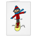 Stick Figure Snowboarding cards