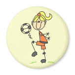 Stick Figure Soccer Tshirts and Gifts magnets