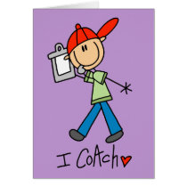 Stick Figure Sports Coach cards