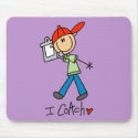 Stick Figure Sports Coach mousepads