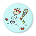 Stick Figure Tennis Player Magnet by stick_figures Stick Figure Tennis Player Magnet