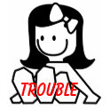 STICK FIGURE TROUBLE T SHIRT by alittleblack STICK FIGURE TROUBLE T SHIRT