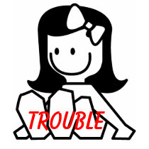 STICK FIGURE TROUBLE T SHIRT by alittleblack STICK FIGURE TROUBLE T SHIRT