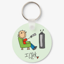 Stick Figure TV Clicker keychains by stick_people Stick Figure TV Clicker keychains