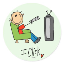 Stick Figure TV Clicker stickers by stick_people Stick Figure TV Clicker stickers