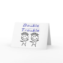 Stick Figure Twins cards by Dustbuster Stick Figure Twins cards