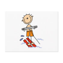 Stick Figure Water Skiing Tshirts and gifts postcards by stick_figures Stick Figure Water Skiing Tshirts and gifts postcards