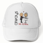 Stick Figure Wedding Couple Mr. & Mrs. Always Trucker Hats