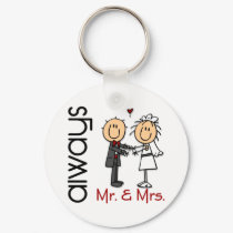 Stick Figure Wedding Couple Mr. & Mrs. Always keychains by stickfiguretown Stick Figure Wedding Couple Mr. & Mrs. Always keychains