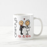 Stick Figure Wedding Couple Mr. & Mrs. Always Mug