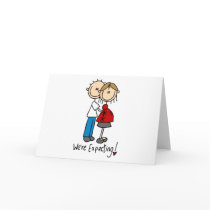 Stick Figure We're Expecting Card