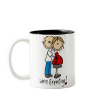 Stick Figure We're Expecting Coffee Mugs