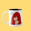 Stick Figures Camping Tent Mug