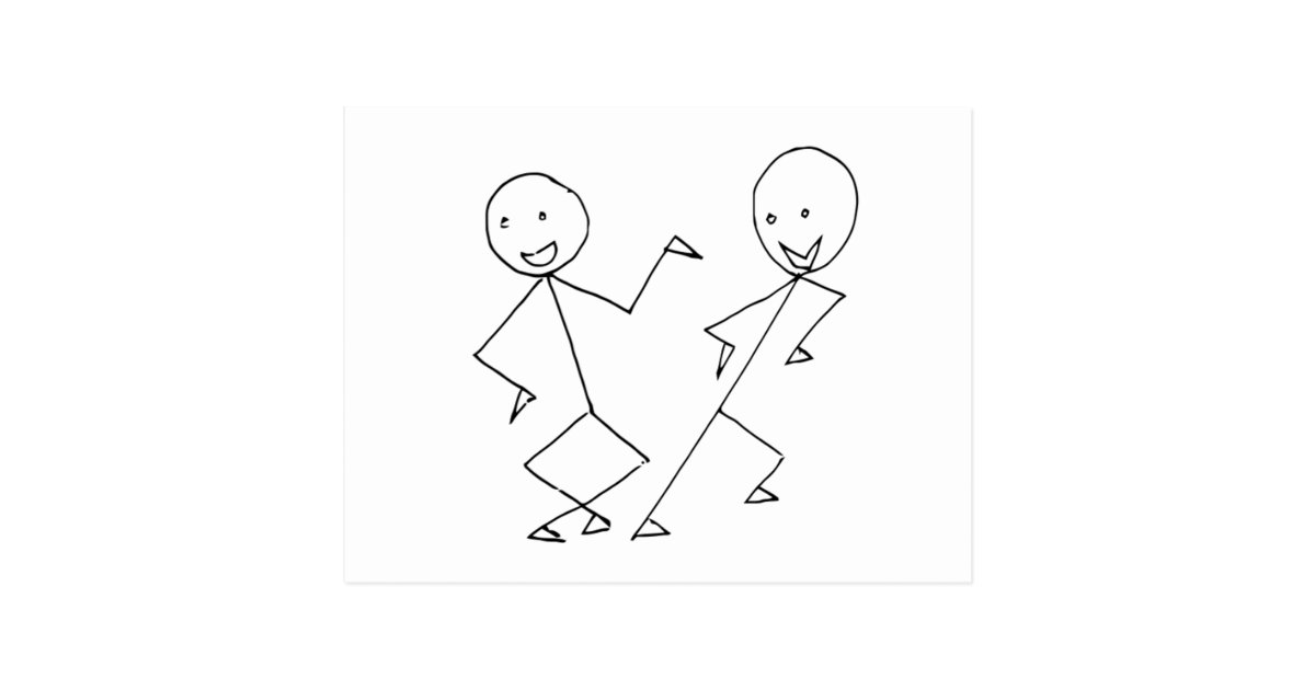 stick drawing dancing