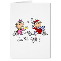 Stick Figures Snowball Fight cards by stick_figures Stick Figures Snowball Fight cards