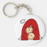 Stick Figures  Tenting Tshirts and Gifts Keychain