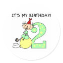 Stick Girl 2nd Birthday stickers by kids_birthdays Stick Girl 2nd Birthday stickers
