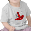 Stick Girl Be Mine Valentine t-shirts