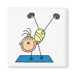 Stick Girl Doing Flips Tshirts and Gifts Magnets