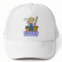 Stick Girl Fishing hats